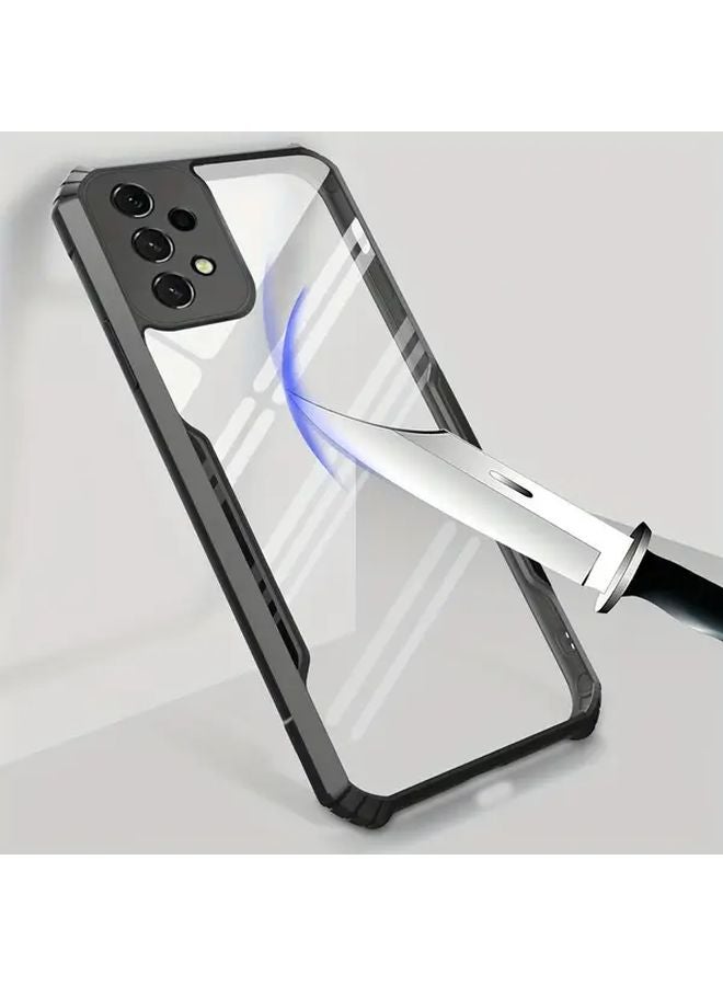 Black Shockproof Phone Case for Samsung Galaxy A52 5G Durable Transparent Cover - Image 5